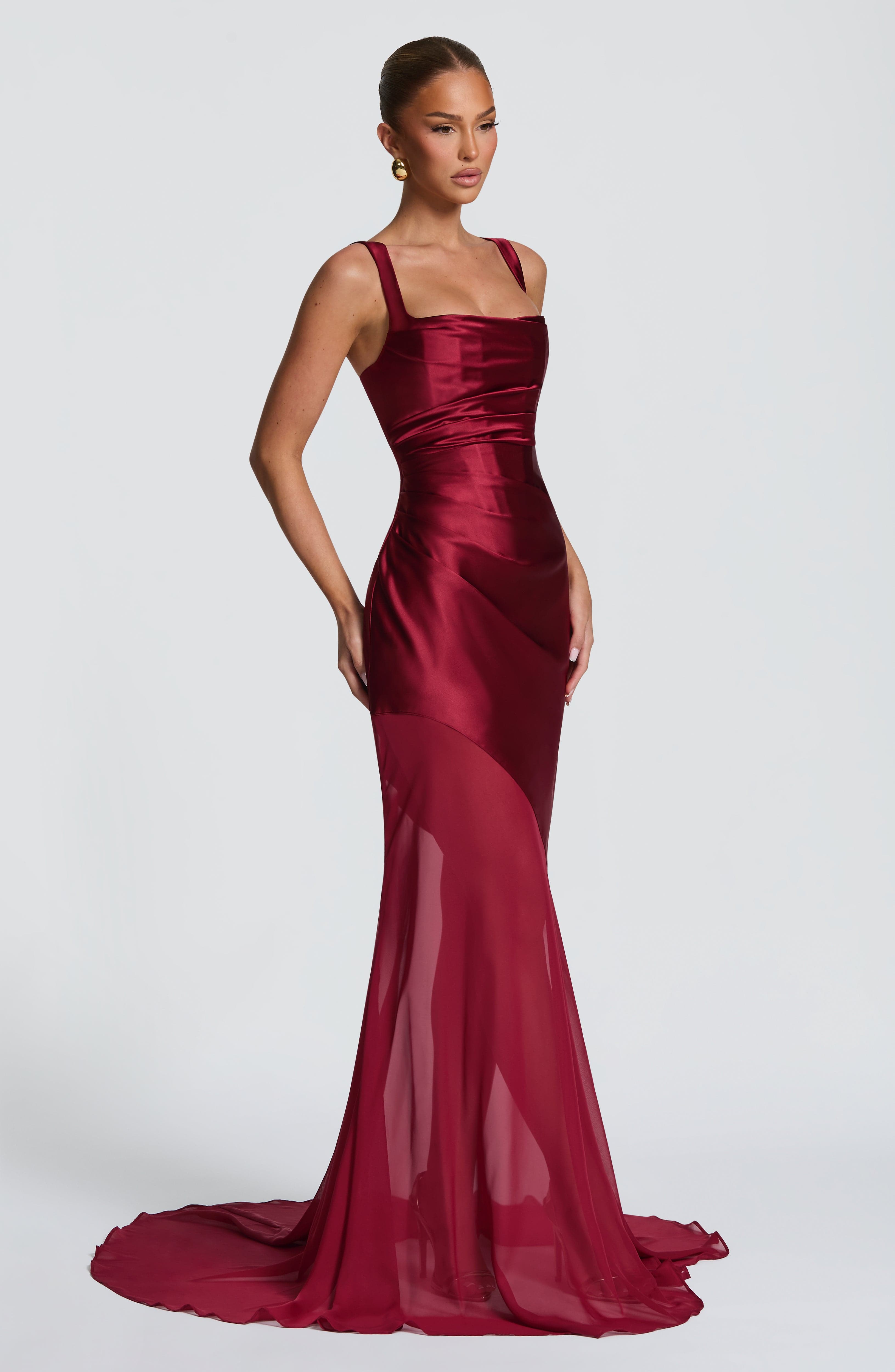 Megan Gown - Burgundy