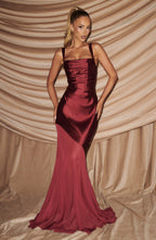 Megan Gown - Burgundy