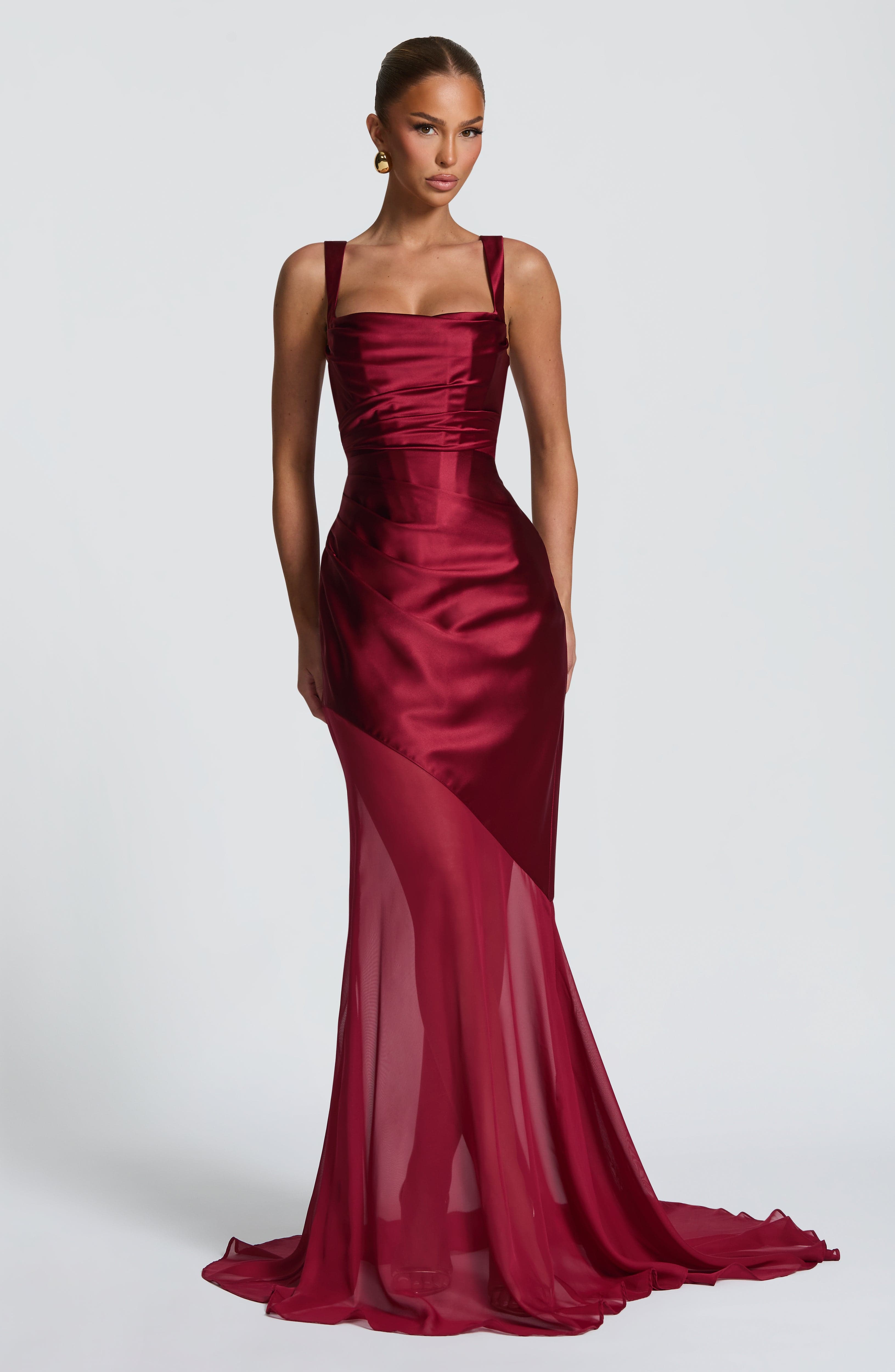 Megan Gown - Burgundy