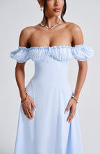 Lisa Midi Dress - Blue