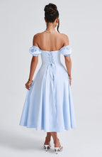 Lisa Midi Dress - Blue