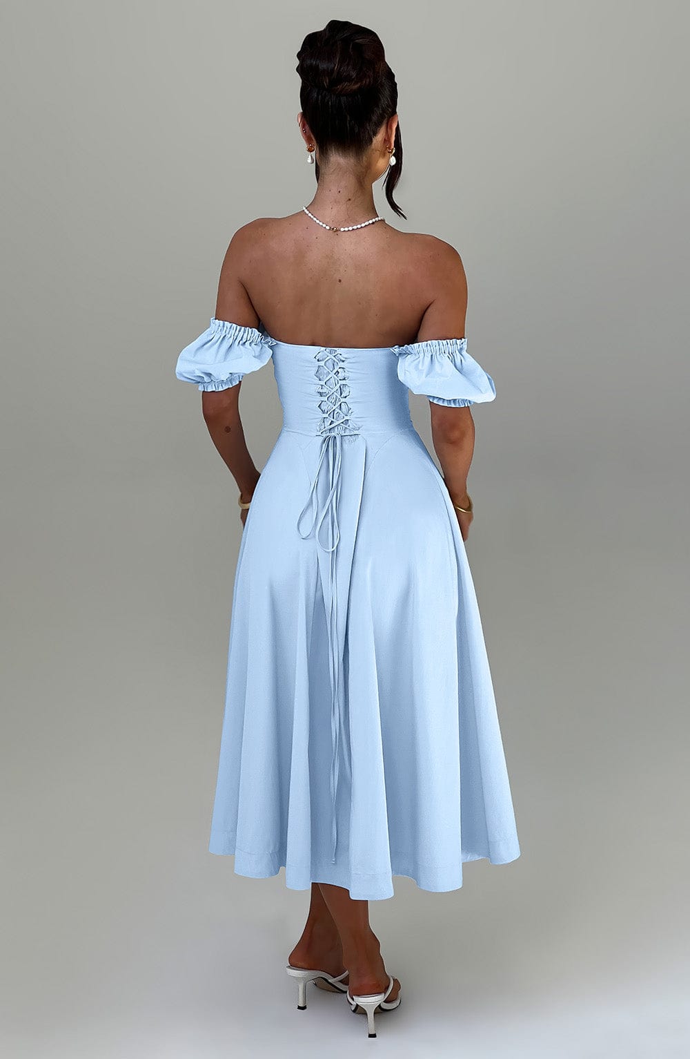 Lisa Midi Dress - Blue