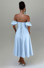 Lisa Midi Dress - Blue