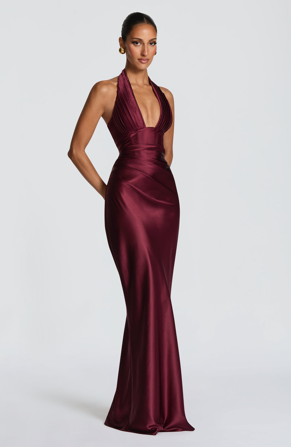 Edith Maxi Dress - Cherry Lacquer