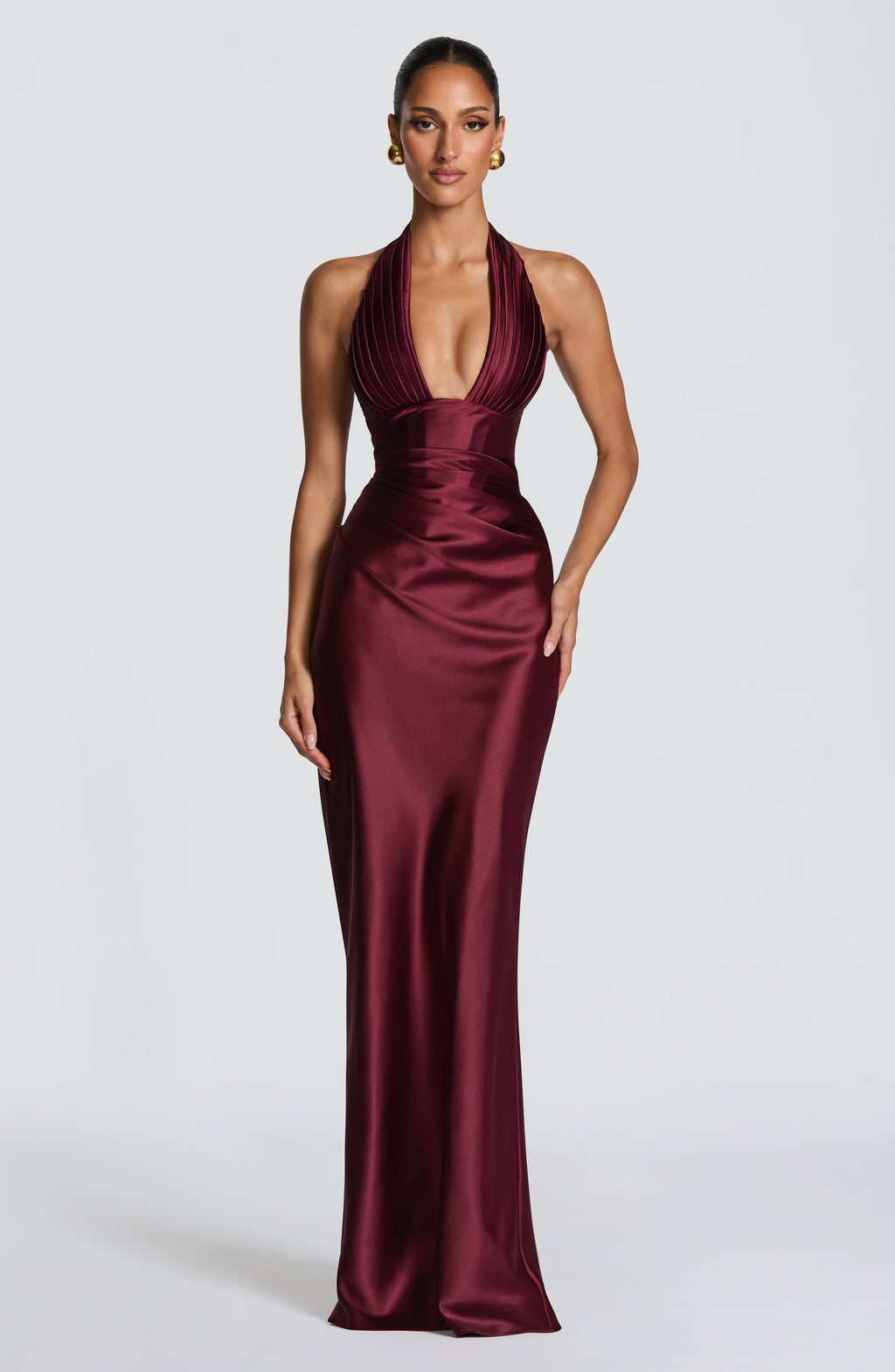 Edith Maxi Dress - Cherry Lacquer