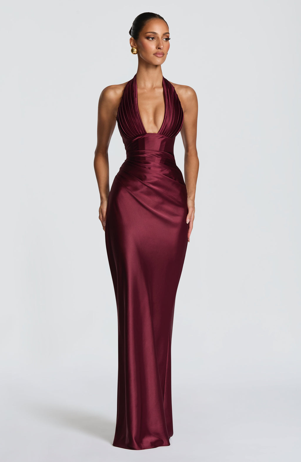 Edith Maxi Dress - Cherry Lacquer