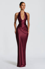 Edith Maxi Dress - Cherry Lacquer
