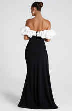 Jessica Maxi Dress - Black/White
