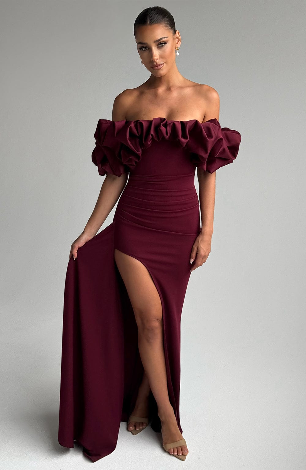 Jessica Maxi Dress - Cherry Lacquer