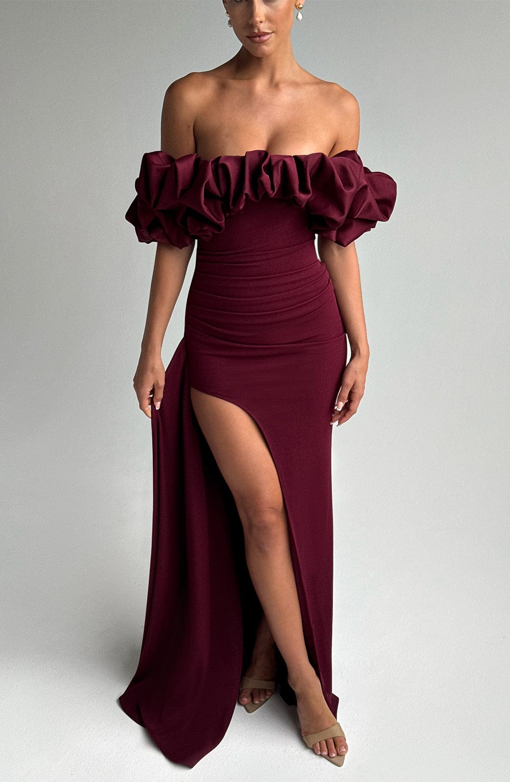 Jessica Maxi Dress - Cherry Lacquer