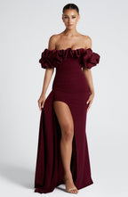 Jessica Maxi Dress - Cherry Lacquer