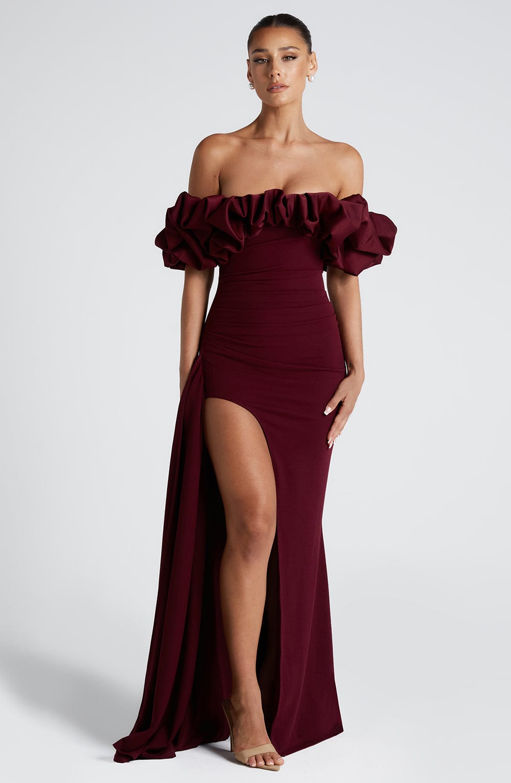 Jessica Maxi Dress - Cherry Lacquer