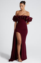 Jessica Maxi Dress - Cherry Lacquer