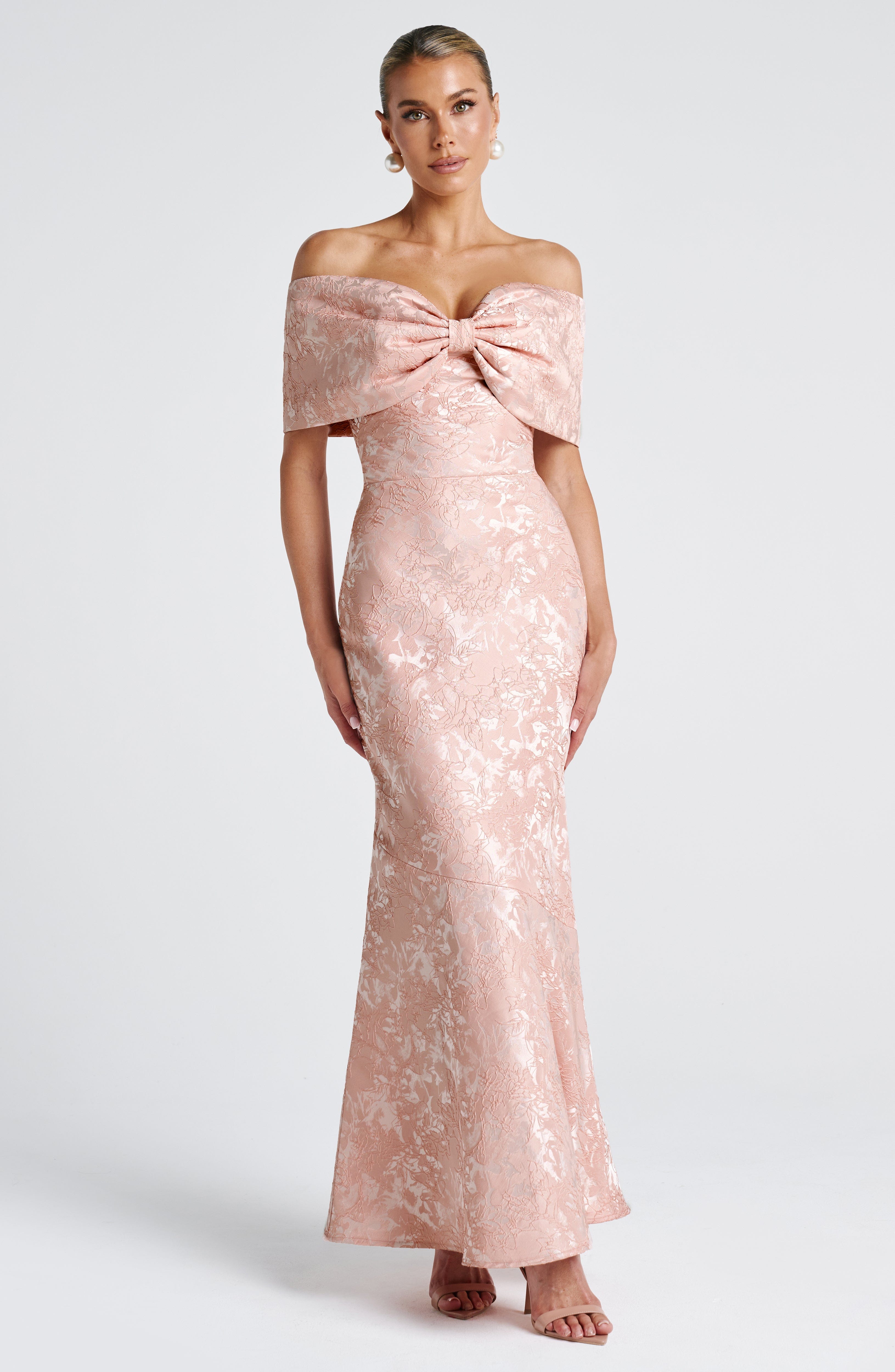 April Maxi Dress - Soft Peach