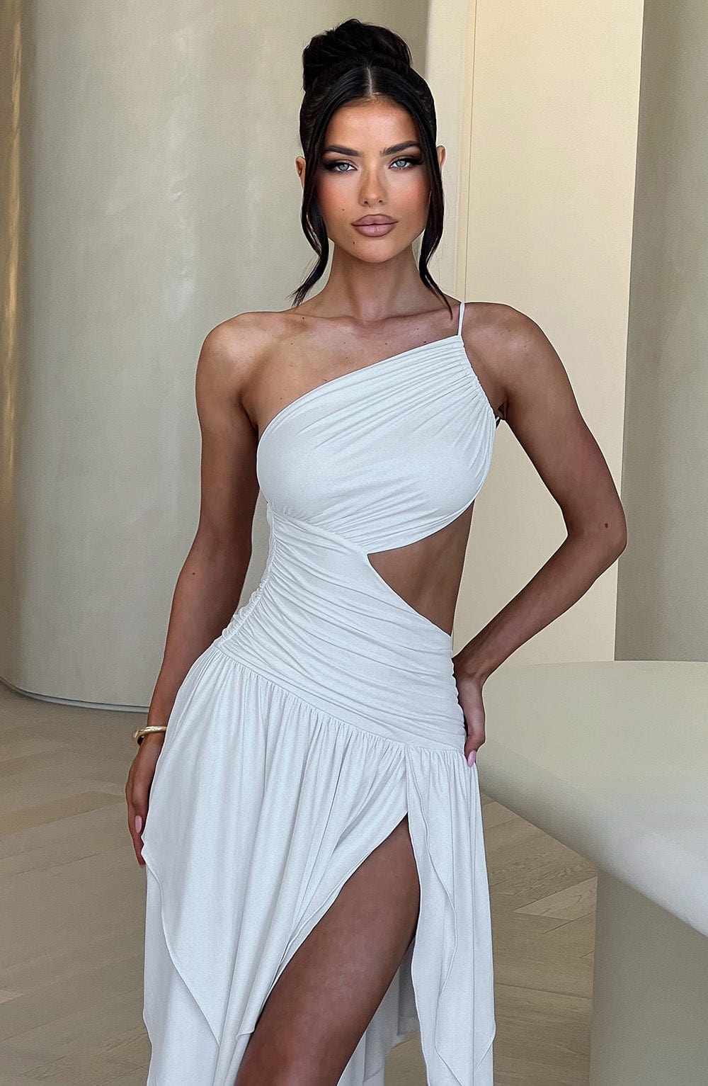 Adele Midi Dress - White