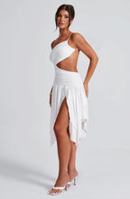 Adele Midi Dress - White