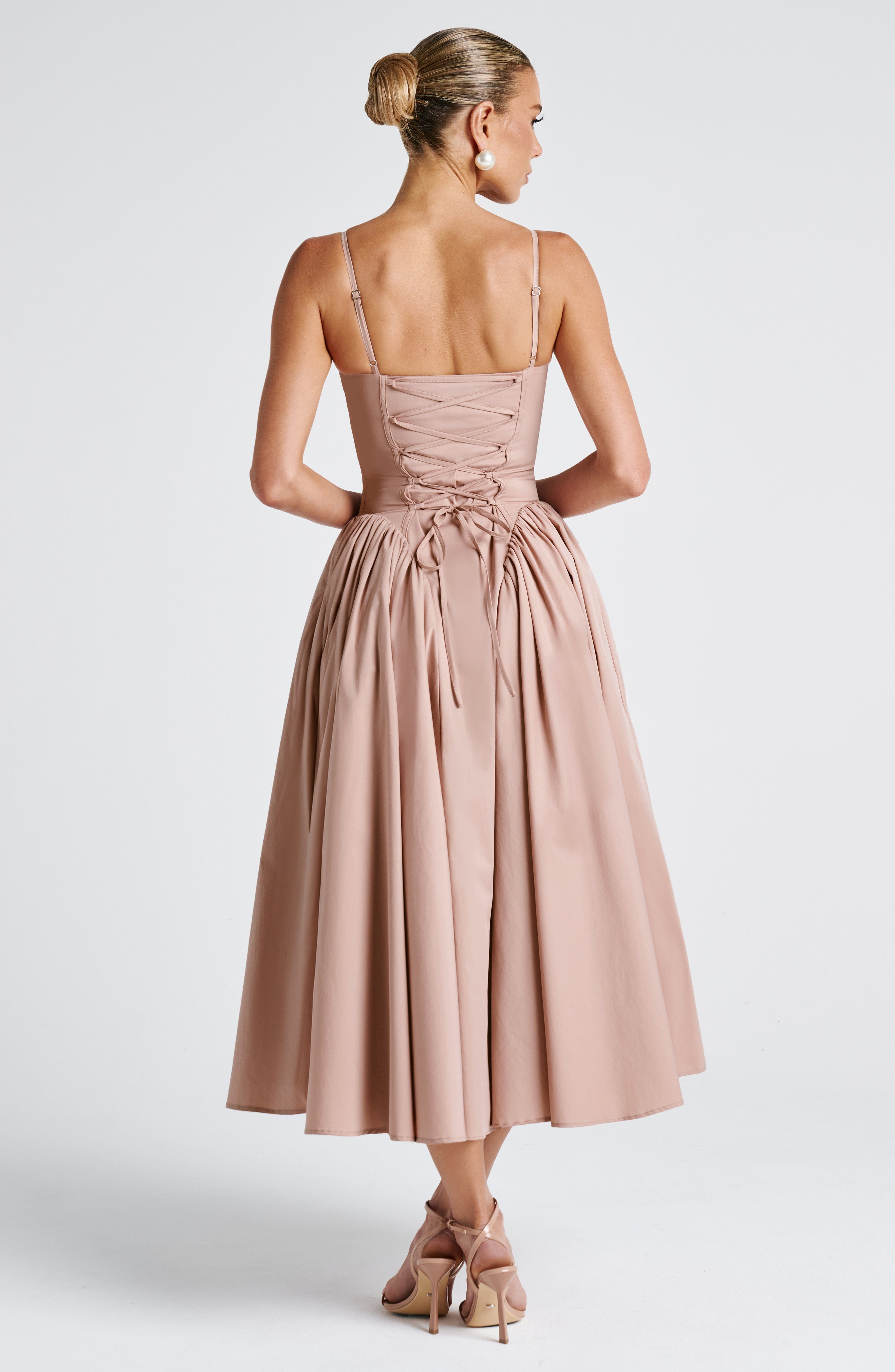 Sophie Midi Dress - Clay
