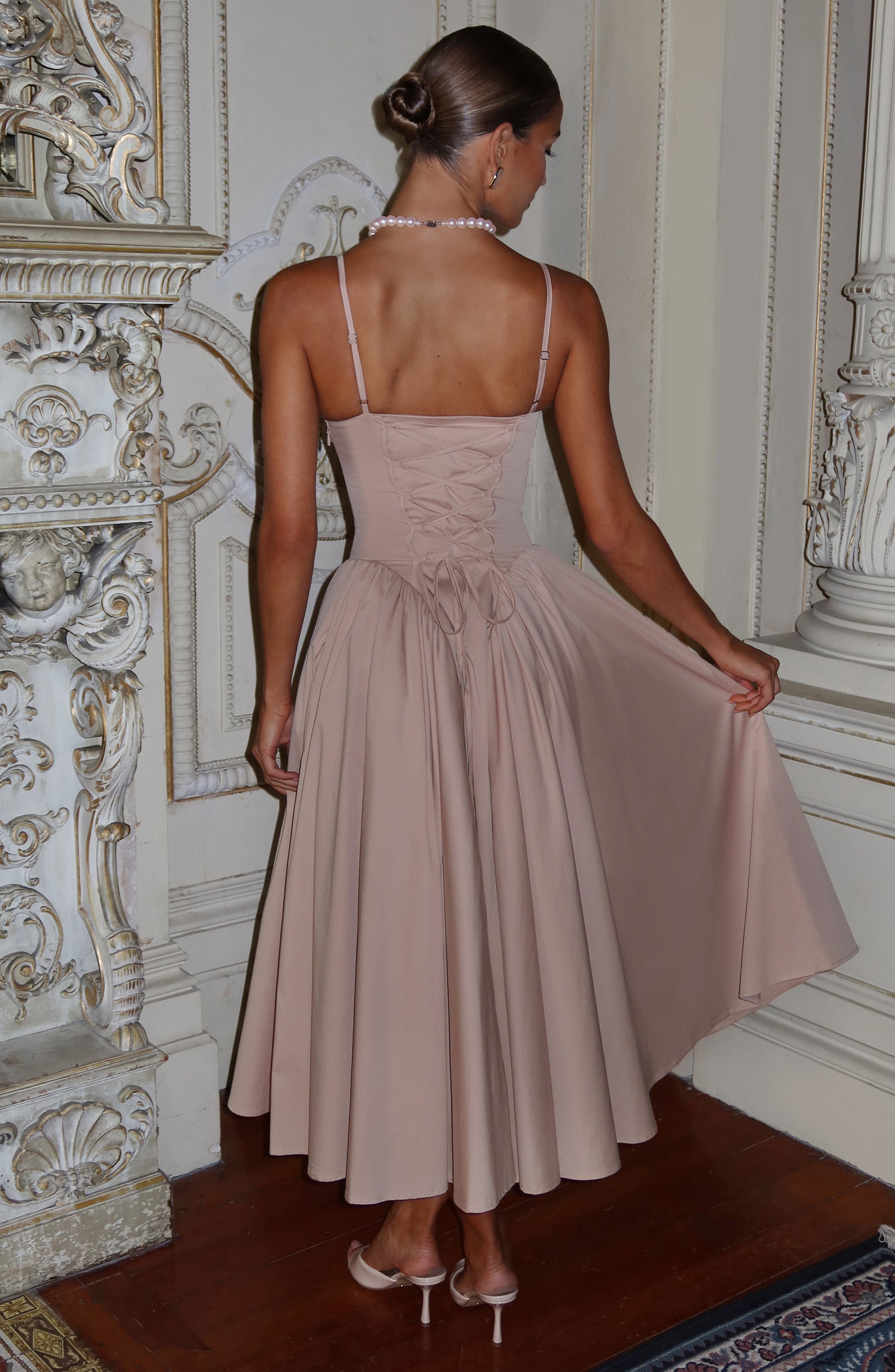 Sophie Midi Dress - Clay