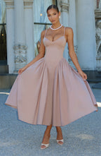 Sophie Midi Dress - Clay