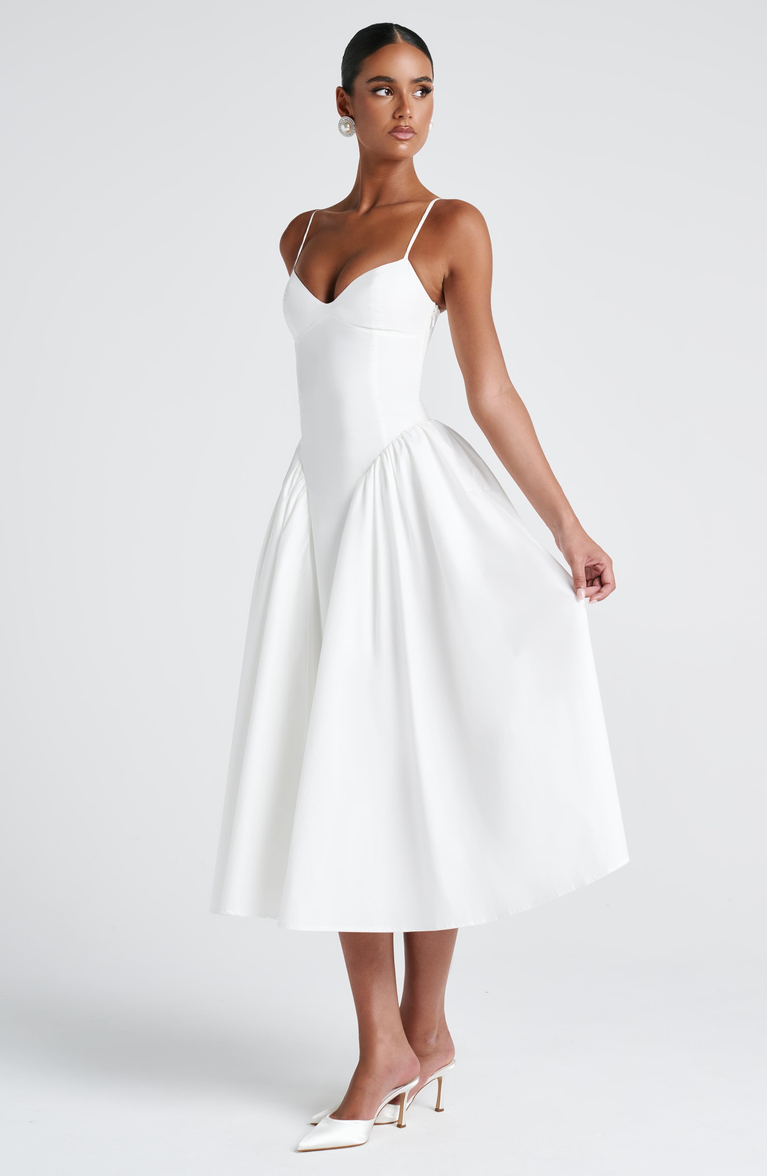 Sophie Midi Dress - Ivory