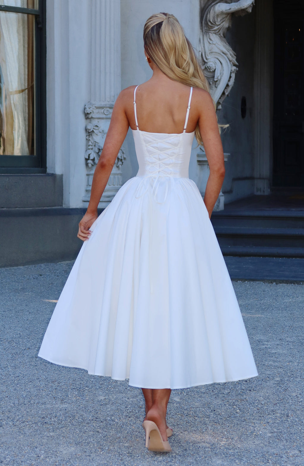 Sophie Midi Dress - Ivory