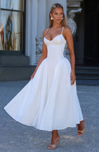 Sophie Midi Dress - Ivory