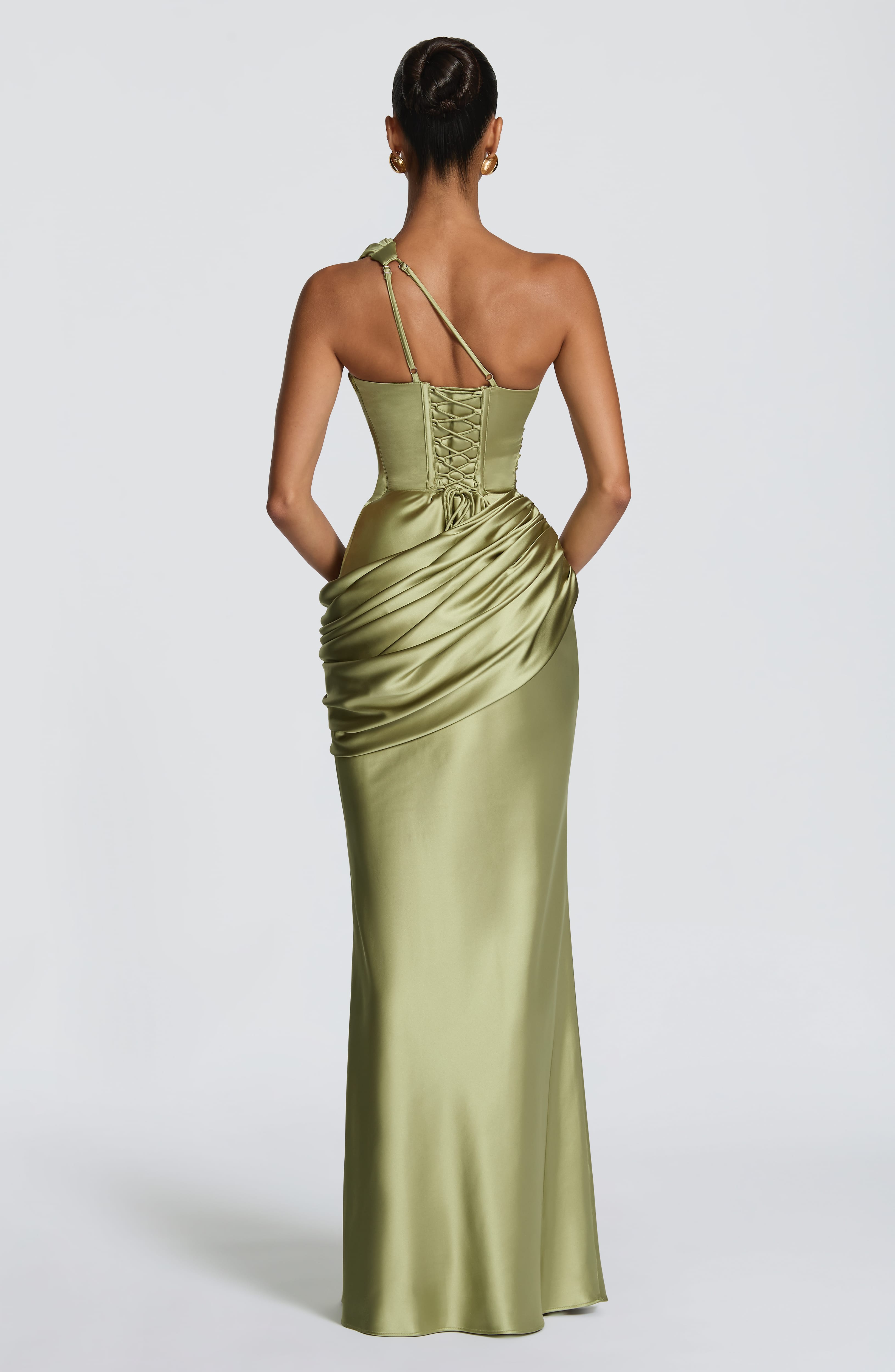 Acacia Maxi Dress - Light Olive