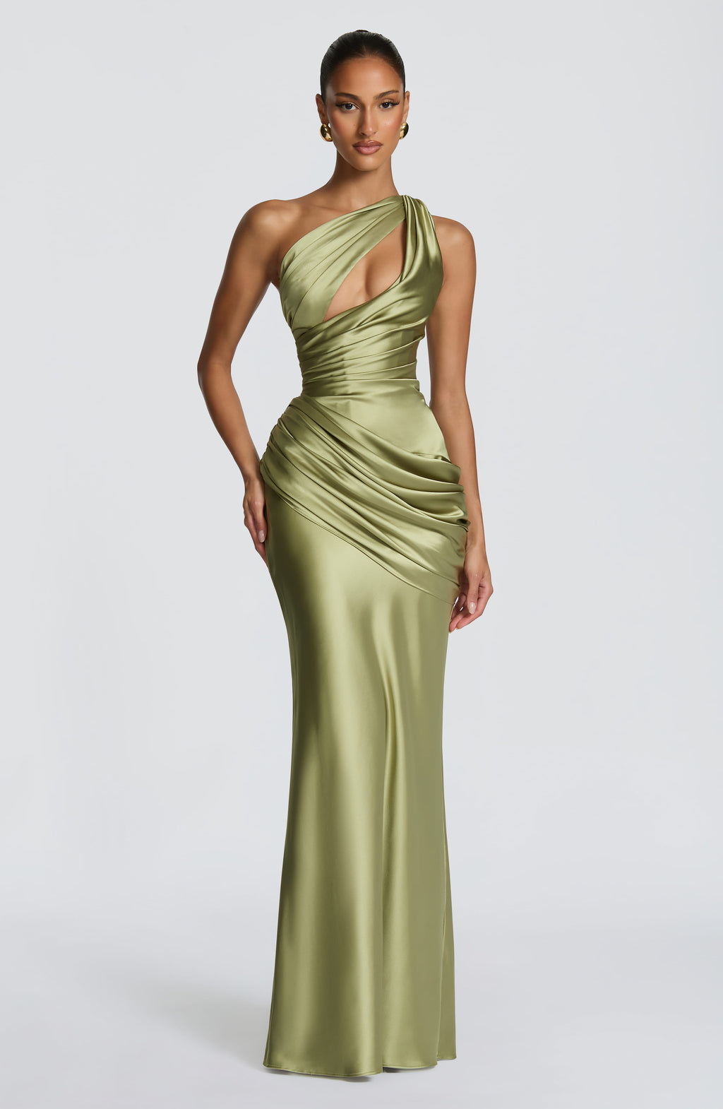 Acacia Maxi Dress - Light Olive