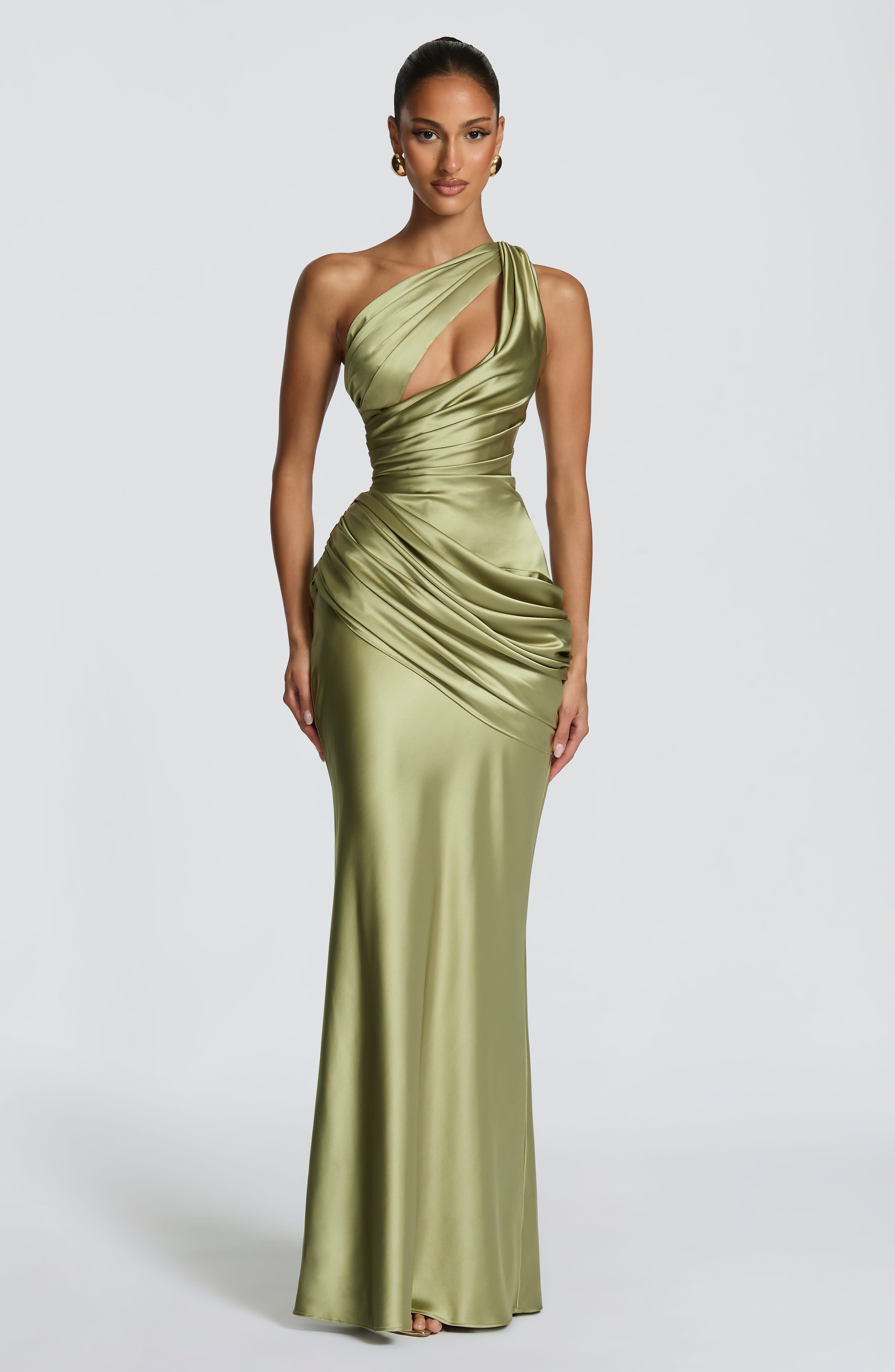 Acacia Maxi Dress - Light Olive