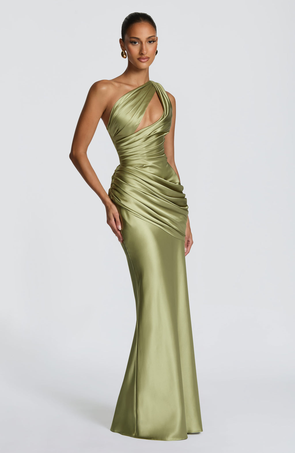 Acacia Maxi Dress - Light Olive