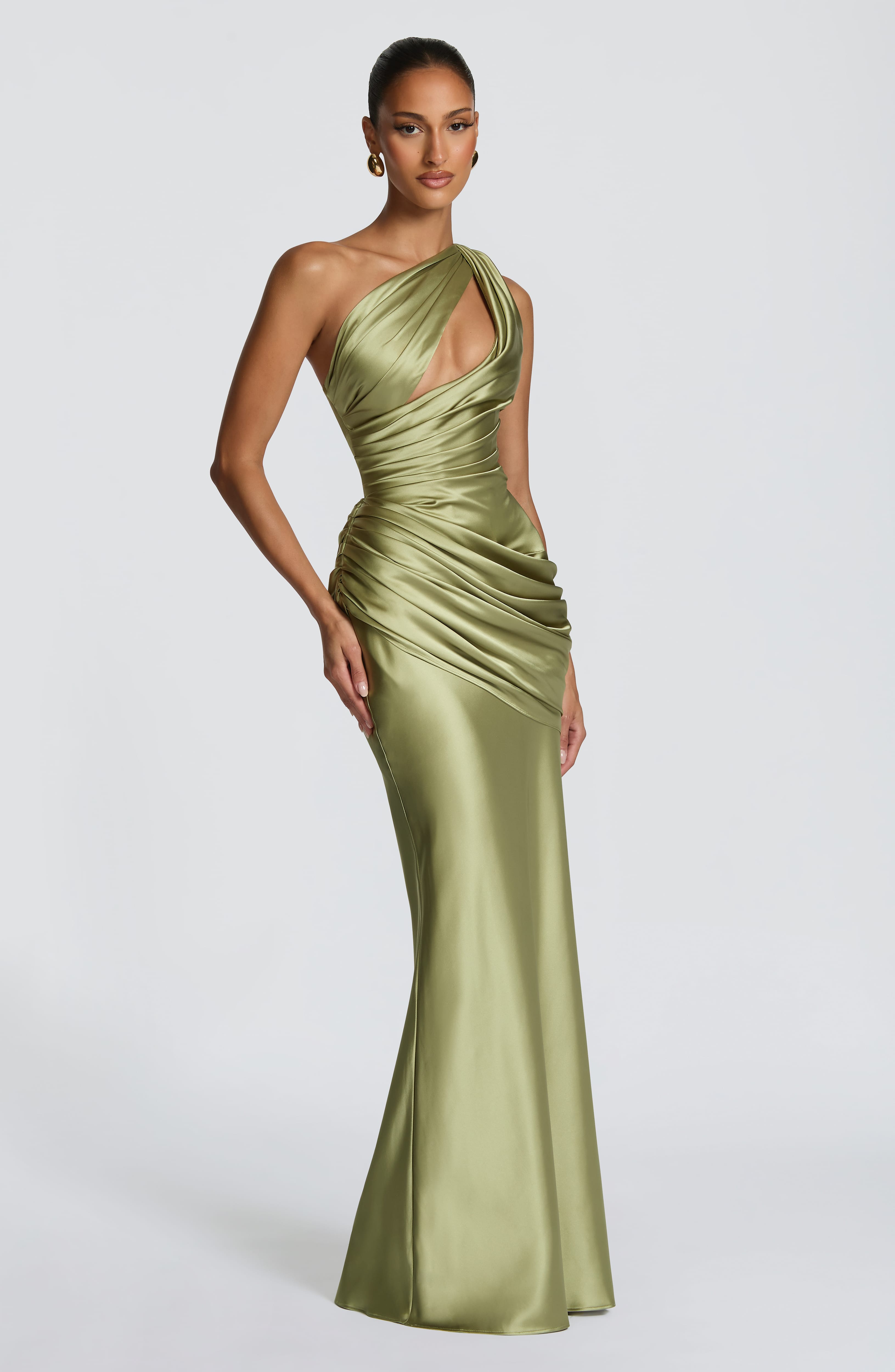 Acacia Maxi Dress - Light Olive