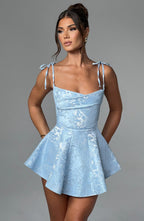 Olivia Playsuit Dress - Blue