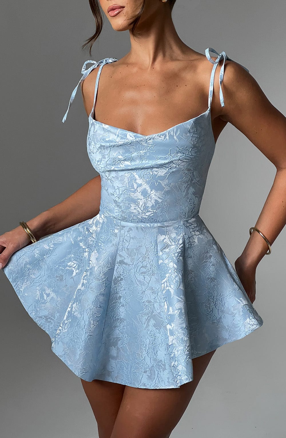 Olivia Playsuit Dress - Blue