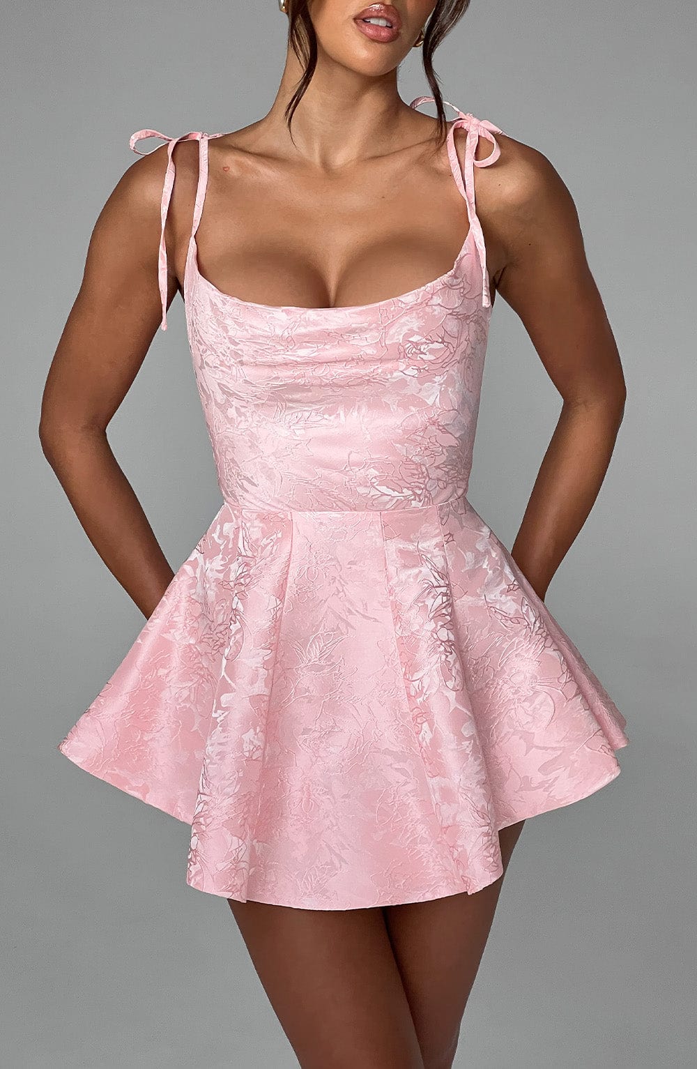 Olivia Playsuit Dress - Blush