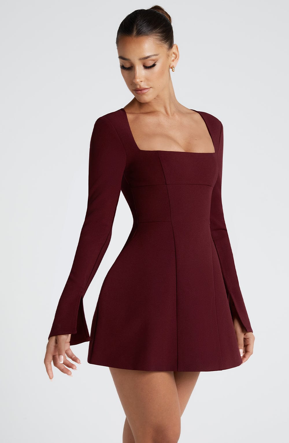 Amber Mini Dress - Cherry Lacquer