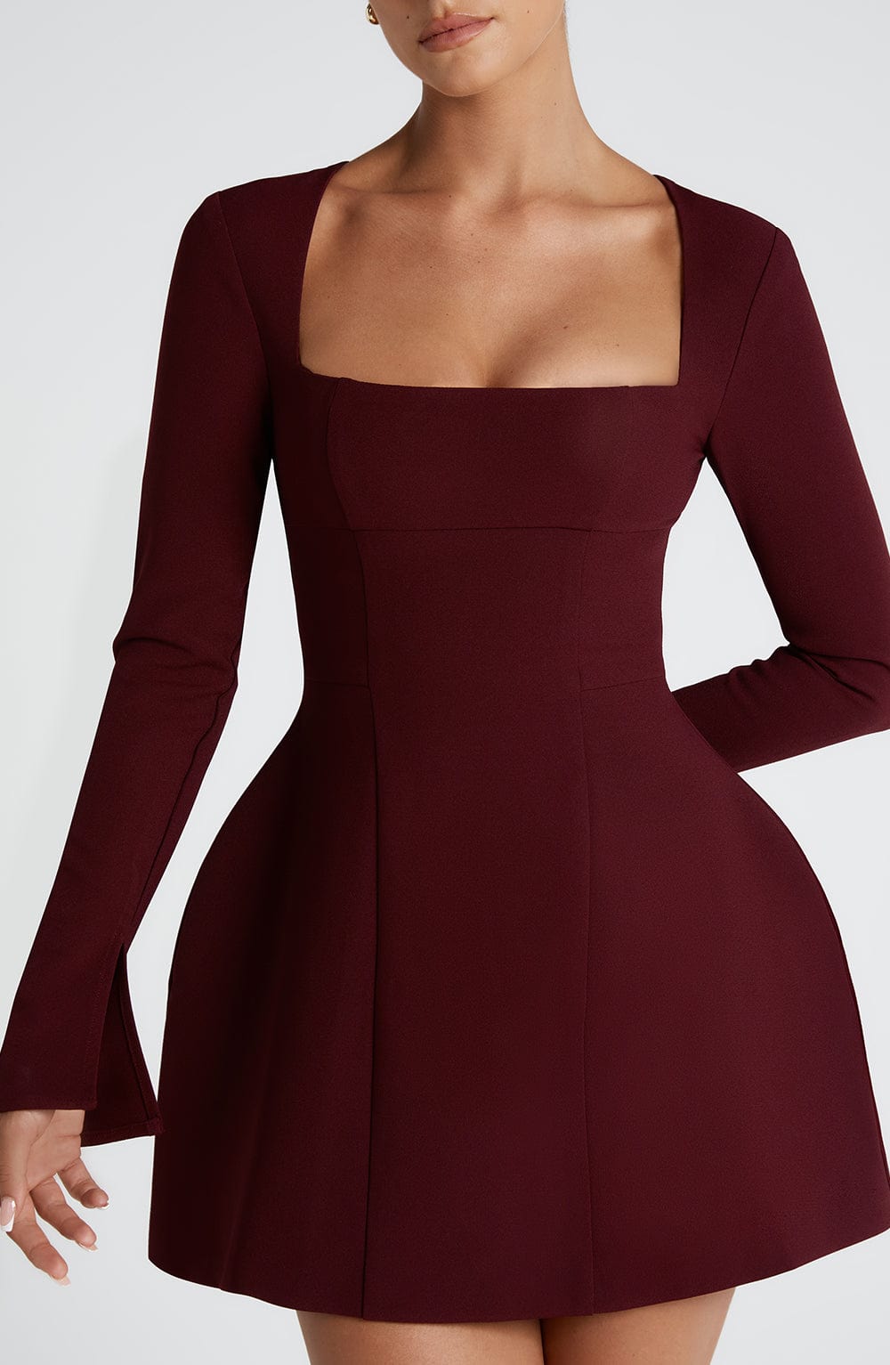 Amber Mini Dress - Cherry Lacquer