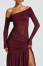 Vera Maxi Dress - Cherry Lacquer