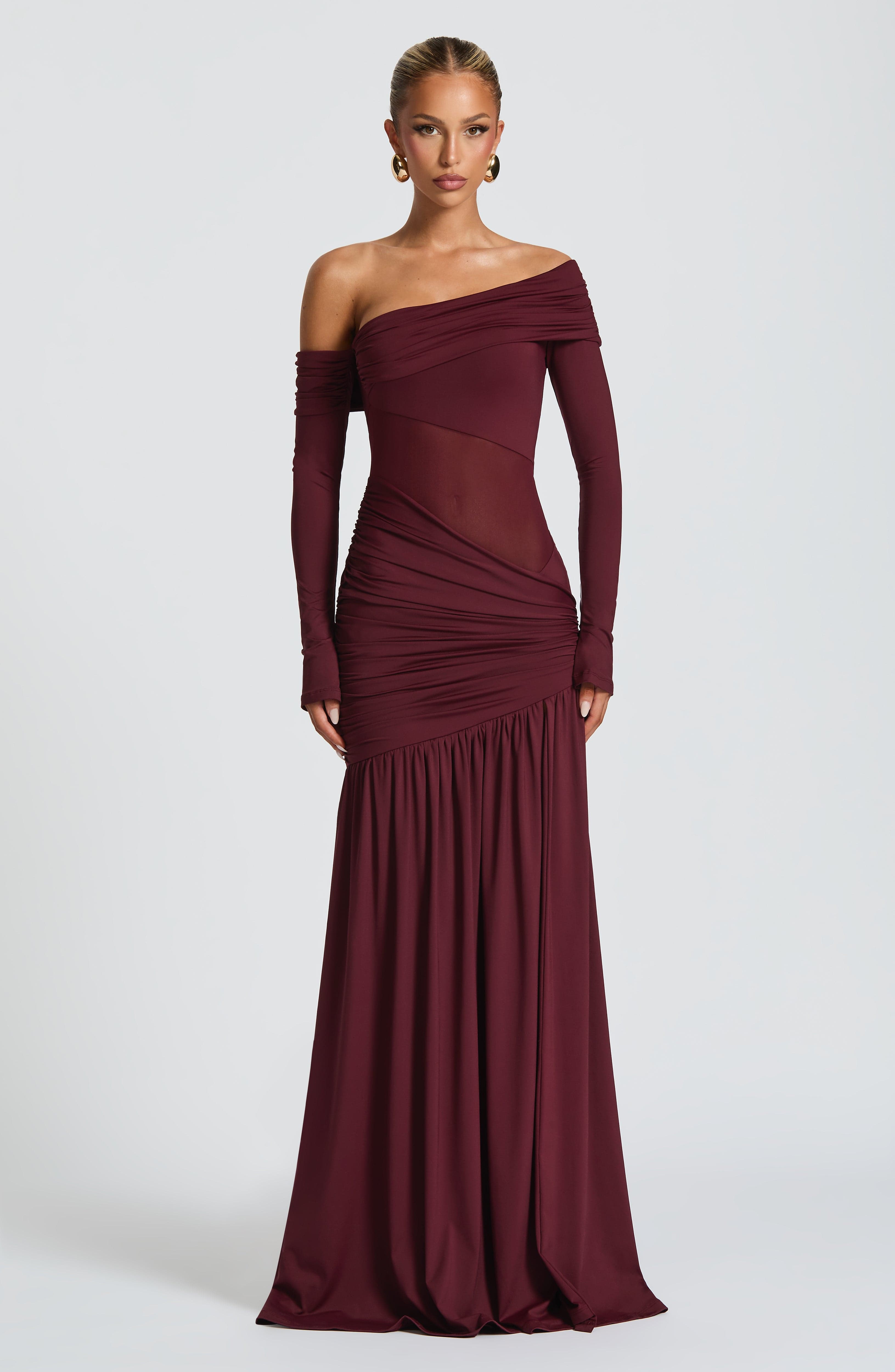 Vera Maxi Dress - Cherry Lacquer