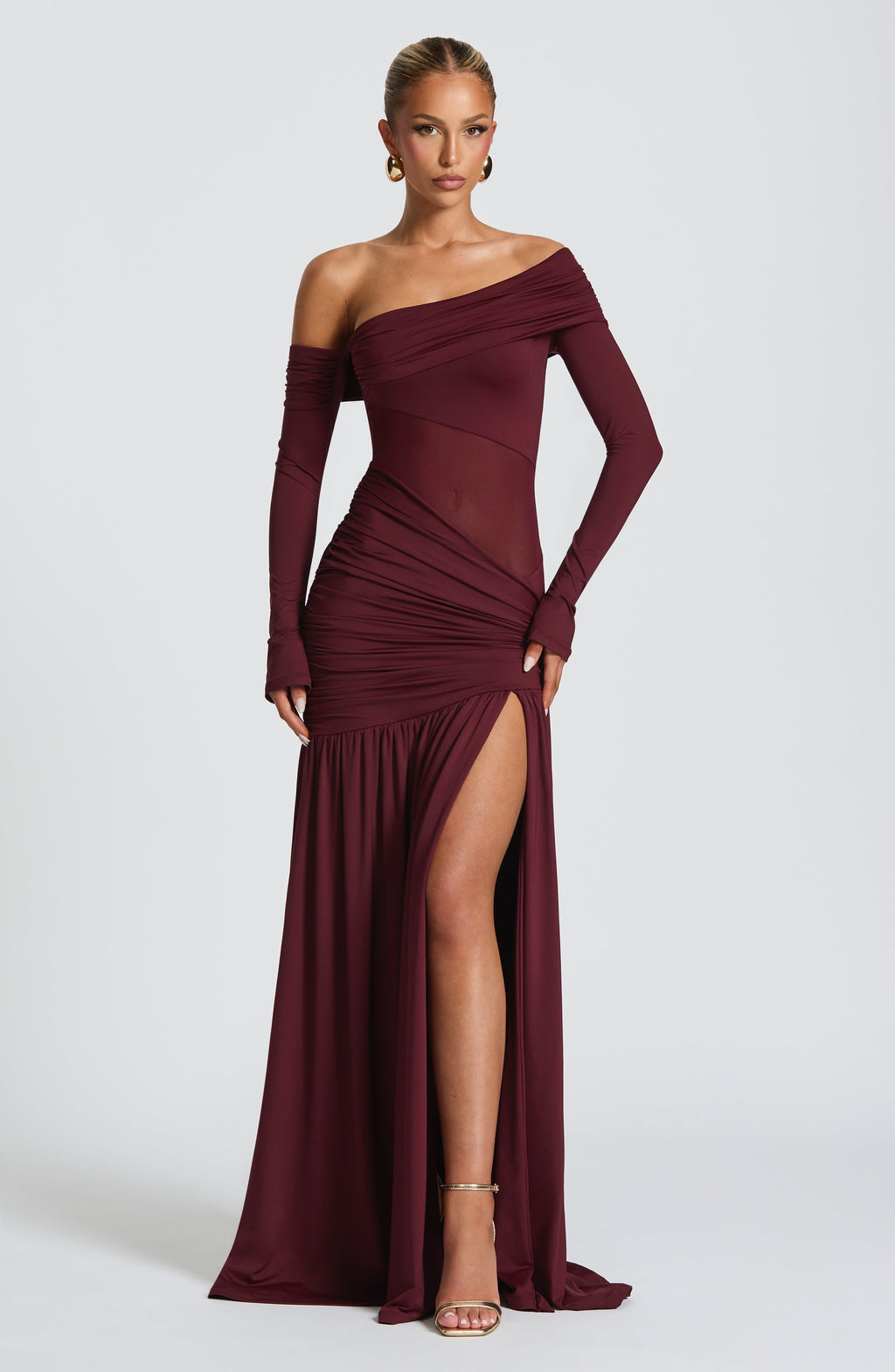 Vera Maxi Dress - Cherry Lacquer