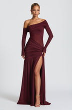 Vera Maxi Dress - Cherry Lacquer