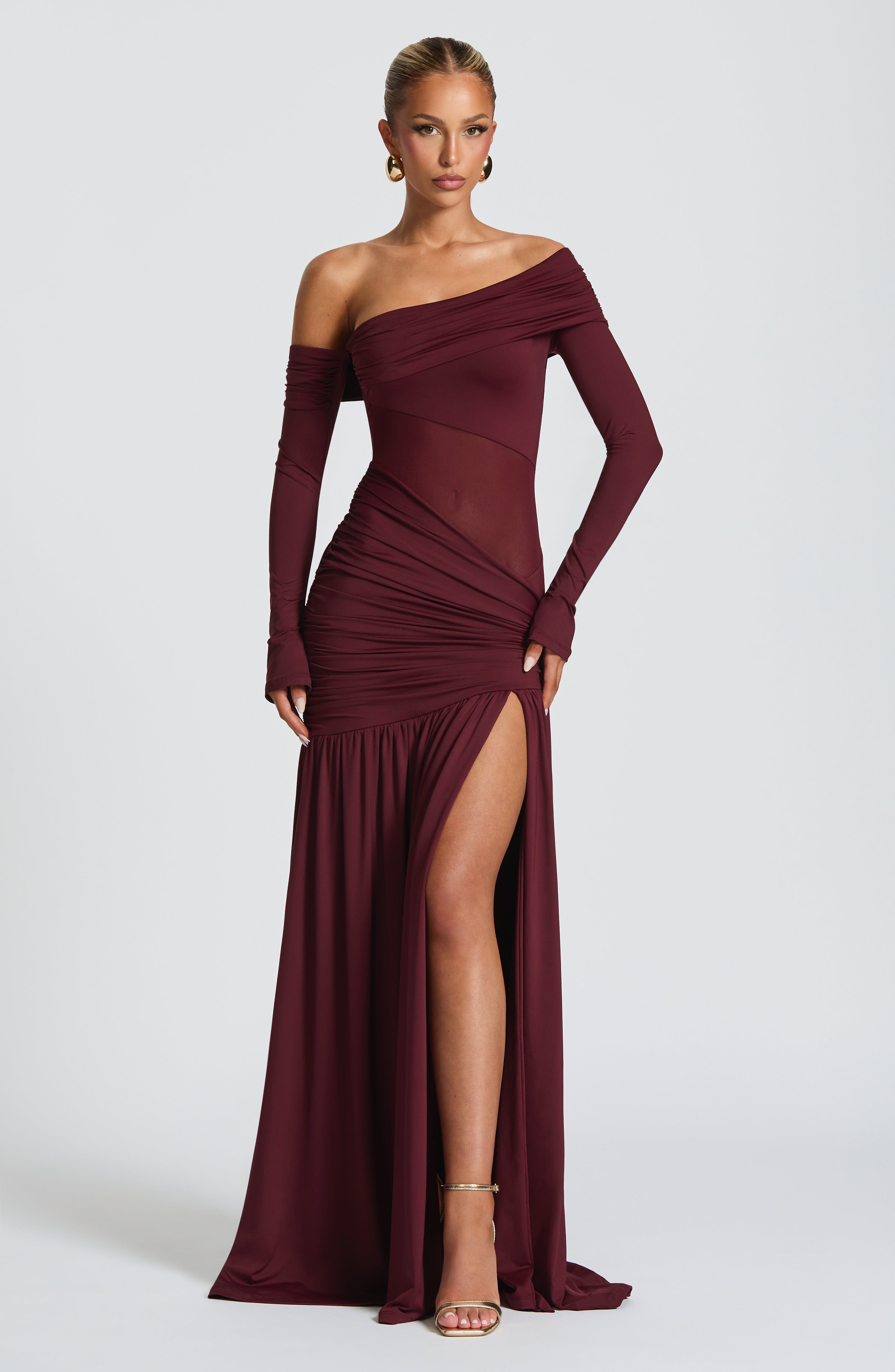 Vera Maxi Dress - Cherry Lacquer