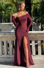 Vera Maxi Dress - Cherry Lacquer