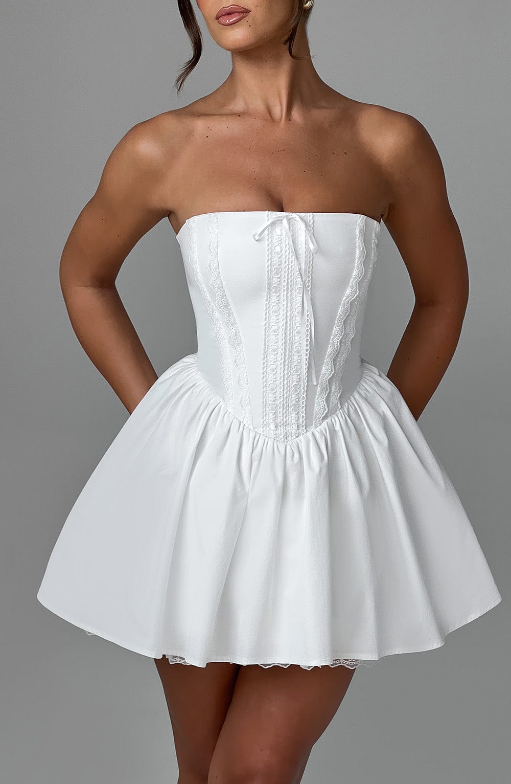 Lisa Mini Dress - Ivory