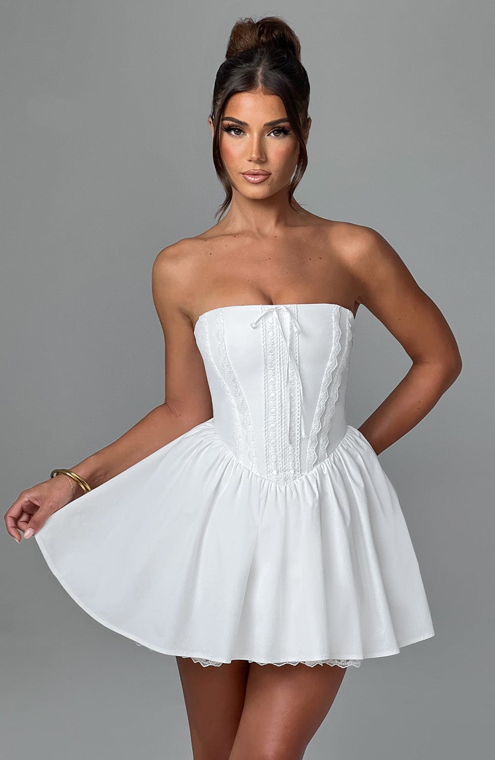 Lisa Mini Dress - Ivory