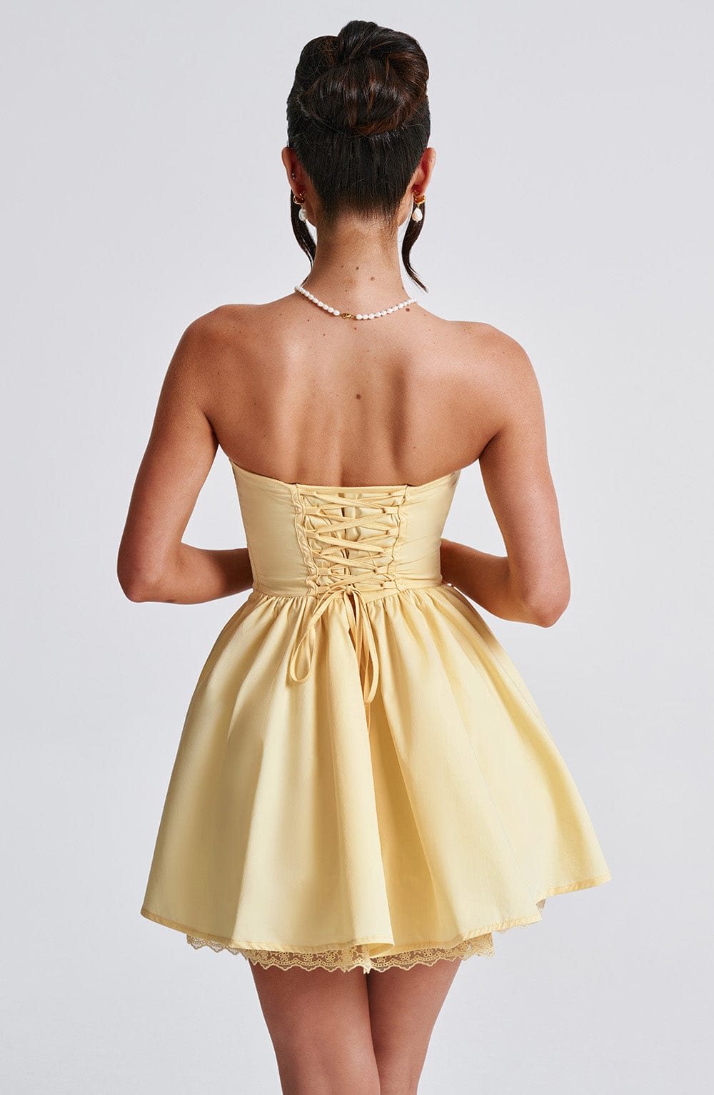 Lisa Mini Dress - Lemon