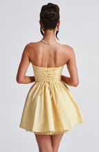 Lisa Mini Dress - Lemon