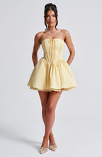 Lisa Mini Dress - Lemon