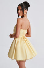 Lisa Mini Dress - Lemon