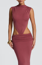 Elsa Maxi Dress - Rose Brown