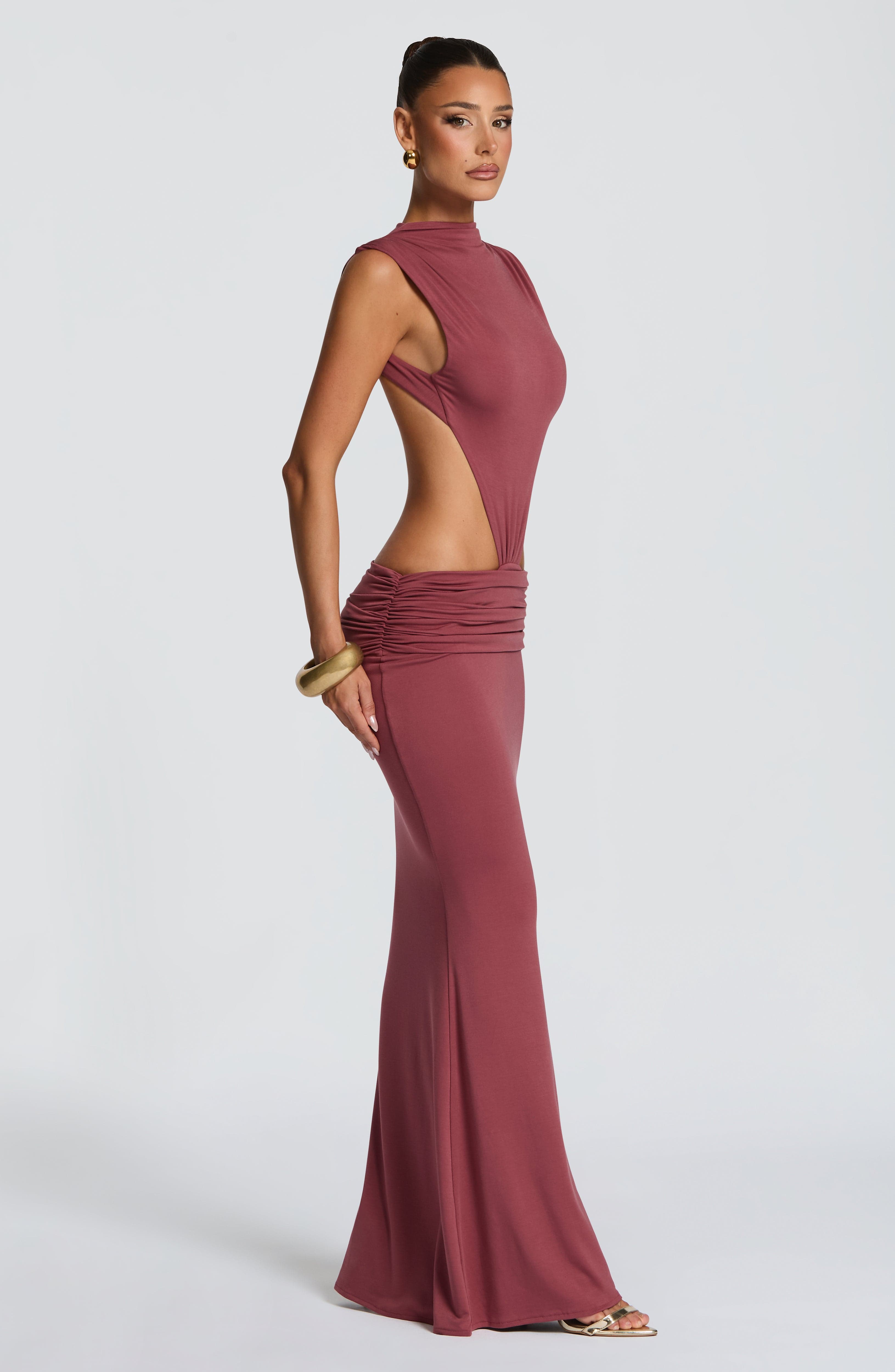 Elsa Maxi Dress - Rose Brown